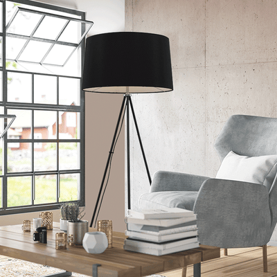 Floor lamp placed in a lounge