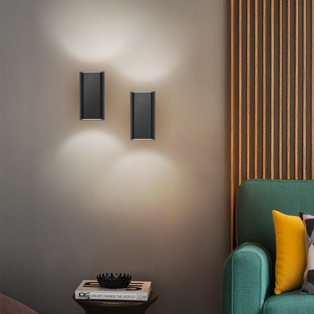 BLOC LED 2*4w UP-DOWN WALL LIGHT