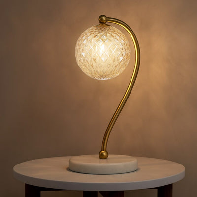 FELTON TABLE LAMP WHITE MARBLE