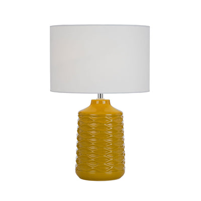 AGRA CERAMIC TABLE LAMP YELLOW from Australia's leading wholesale lighting supplier