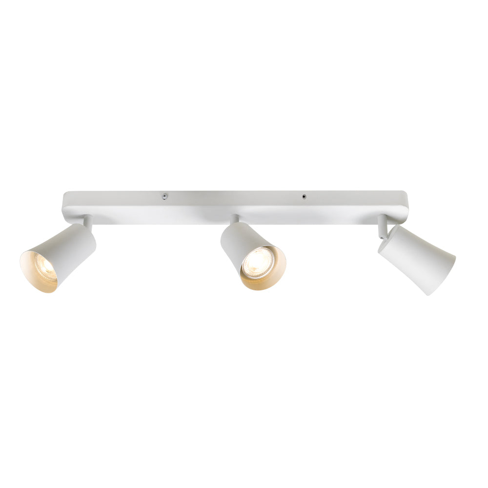 ALVEY 3 LIGHTS SPOT BAR WHITE from Australia's leading wholesale lighting supplier