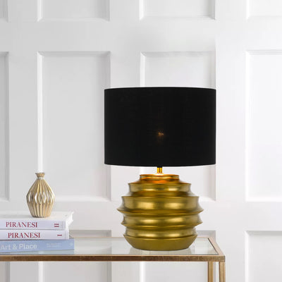 ARAS CERAMIC TABLE LAMP gold from Australia's leading wholesale lighting supplier