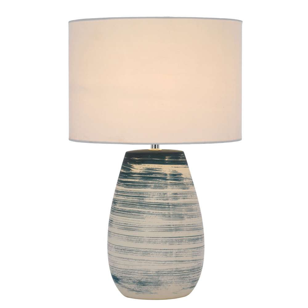 BATIK CERAMIC TABLE LAMP blue from Australia's leading wholesale lighting supplier