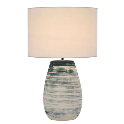 BATIK CERAMIC TABLE LAMP blue from Australia's leading wholesale lighting supplier