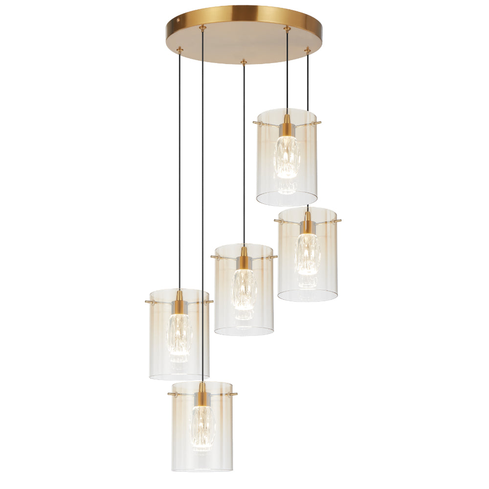 CREVIL 5 LIGHT PENDANT