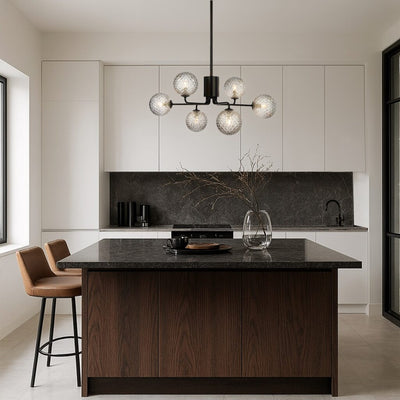 FELTON 6 LIGHT PENDANT BLACK