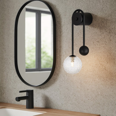 FELTON ARM WALL LIGHT BLACK