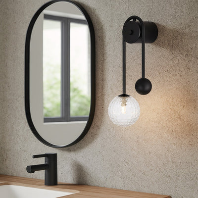 FELTON ARM WALL LIGHT BLACK