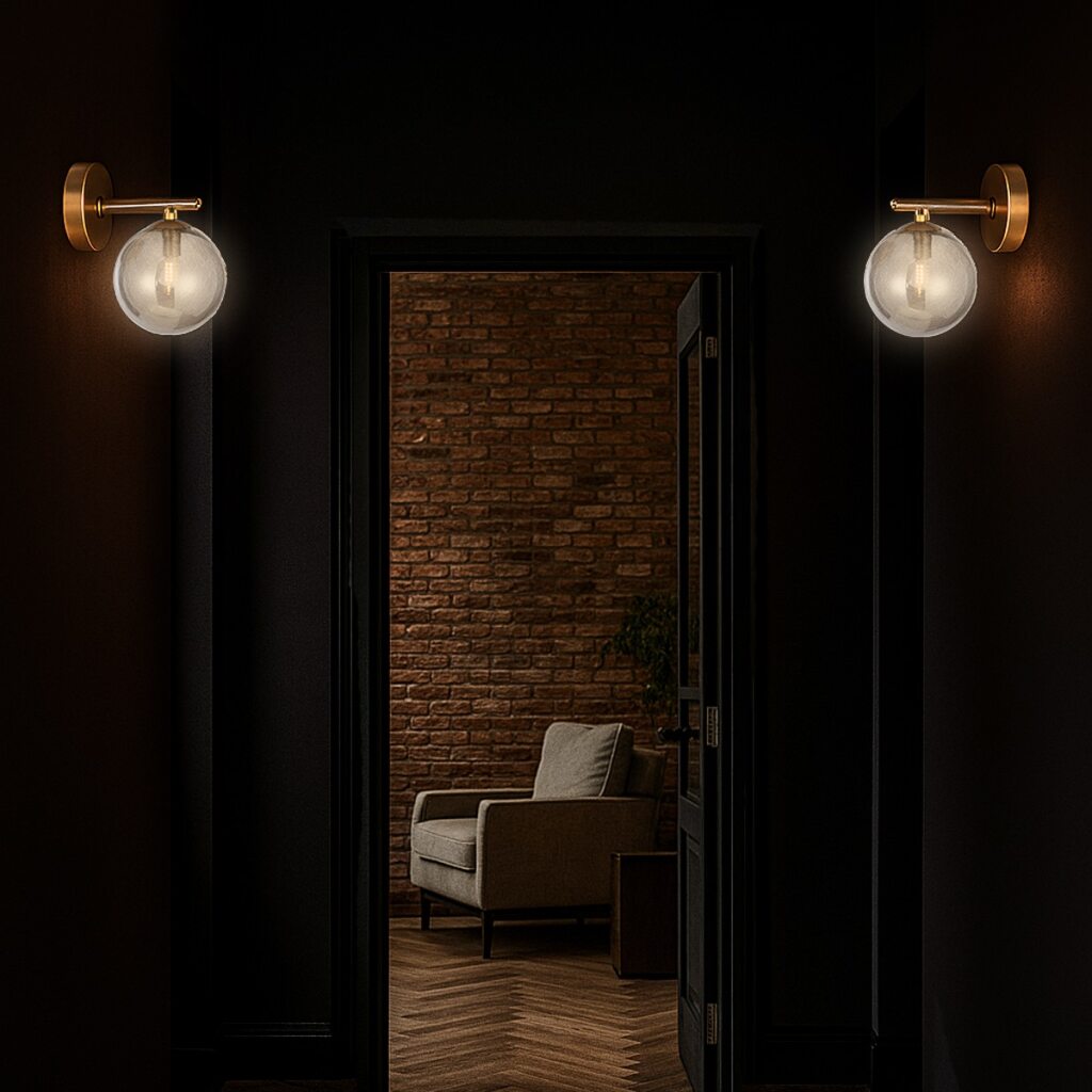 FELTON 1 LIGHT WALL LIGHT ANTIQUE GOLD