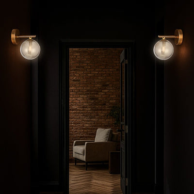 FELTON 1 LIGHT WALL LIGHT ANTIQUE GOLD