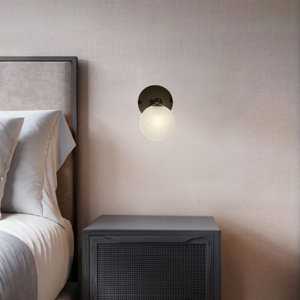 FELTON 1 LIGHT WALL LIGHT BLACK