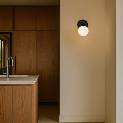 FELTON 1 LIGHT WALL LIGHT BLACK