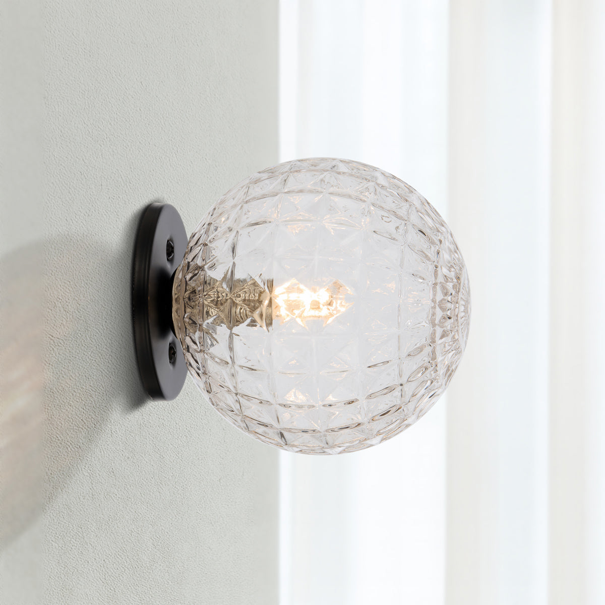 GASTON WALL LIGHT BLACK