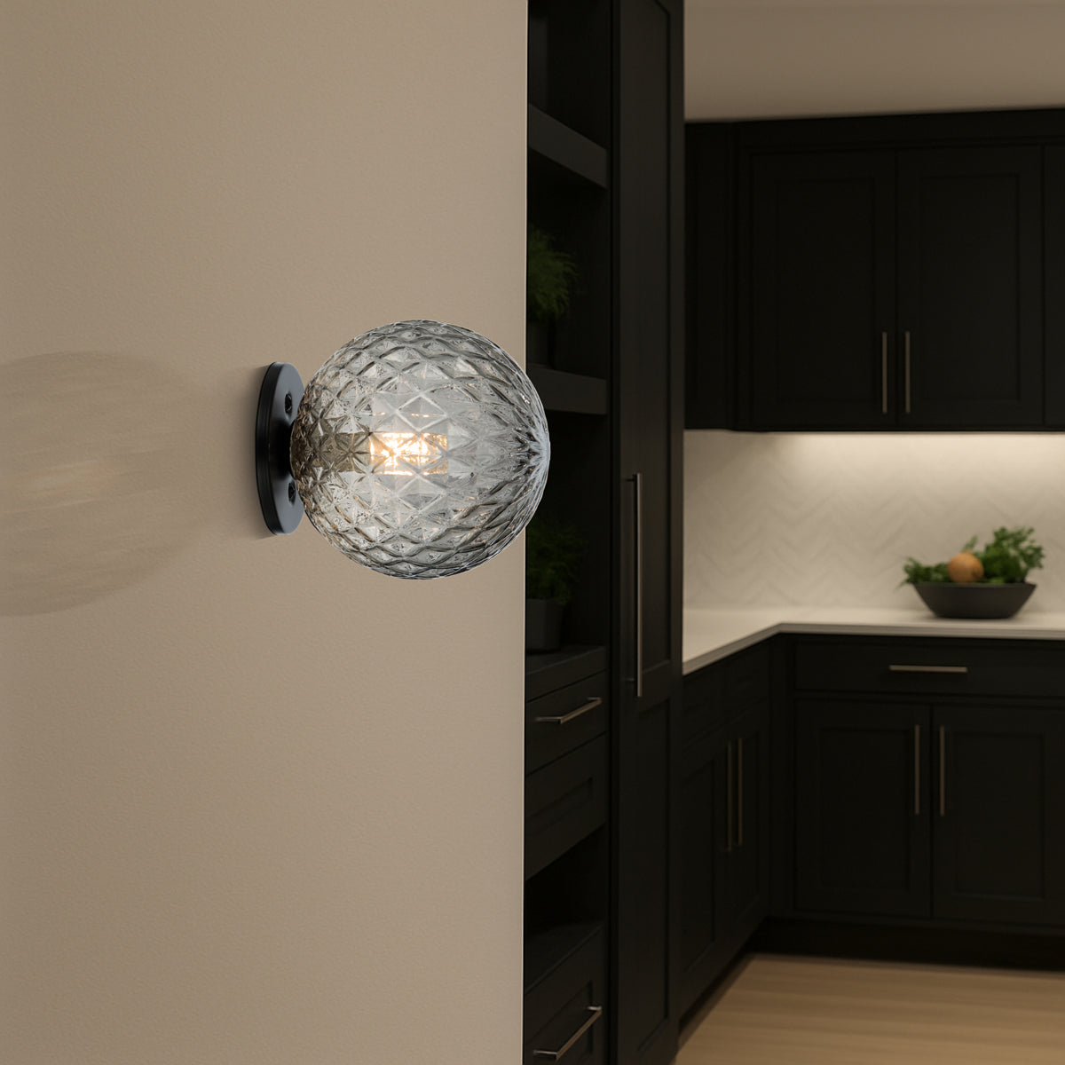 GASTON WALL LIGHT BLACK