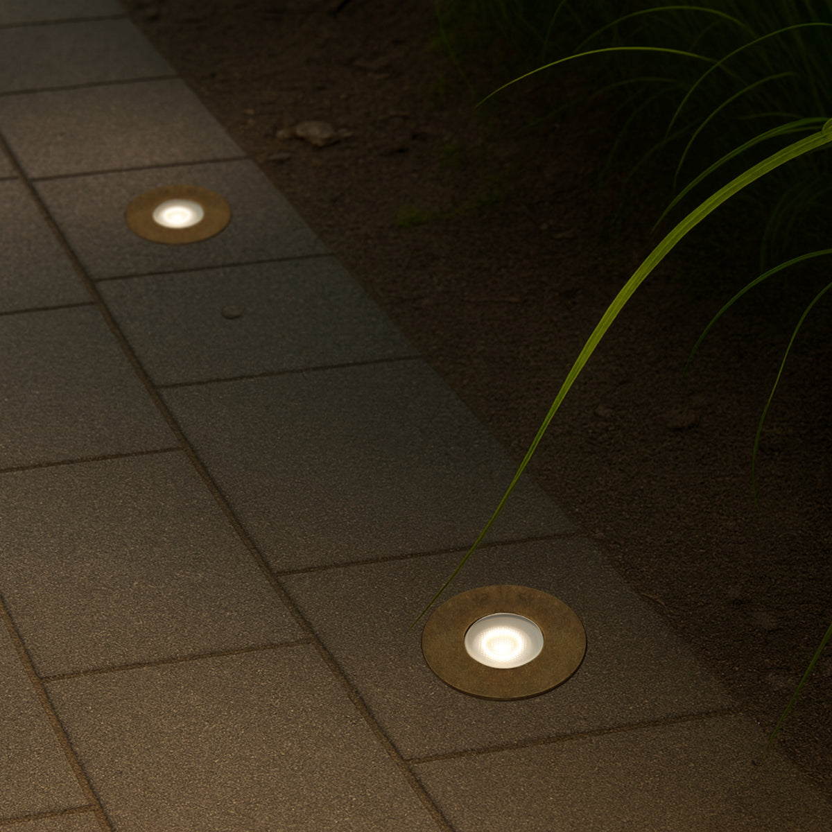 HALON BRASS INGROUND LIGHT