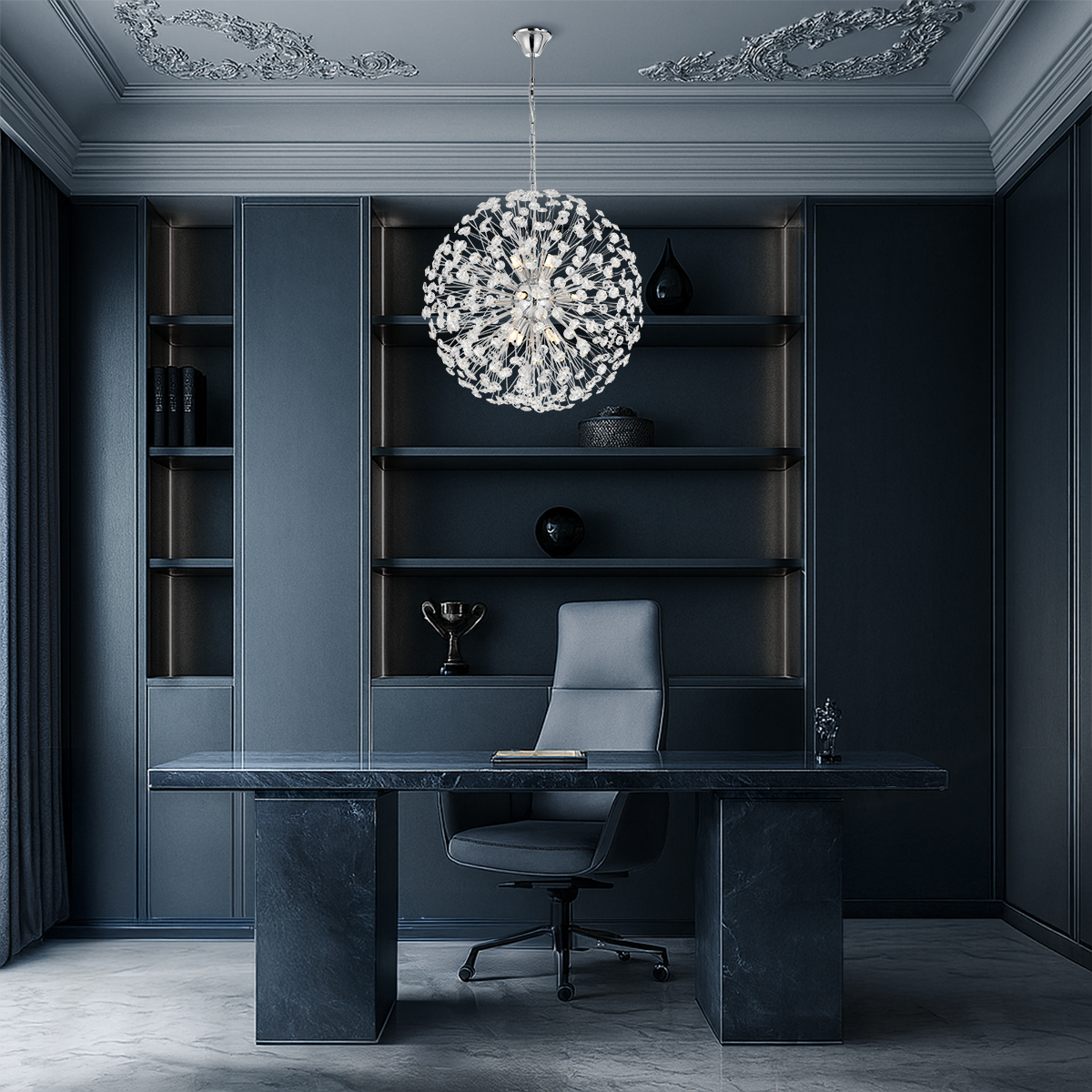 LERIDA 12 LIGHT ROUND PENDANT
