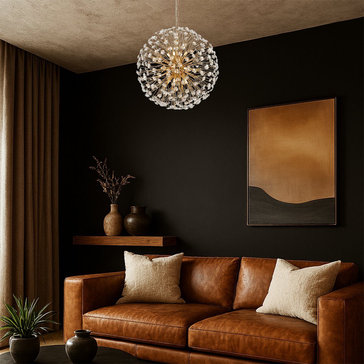 LERIDA 12 LIGHT ROUND PENDANT