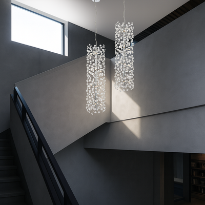 LERIDA 12 LIGHT VERTICAL PENDANT