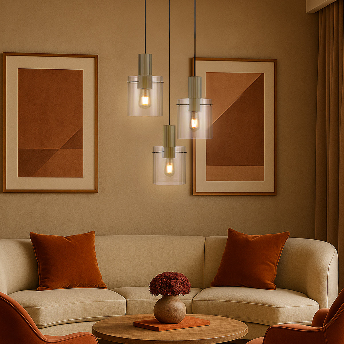 MIKA 3 LIGHT PENDANT
