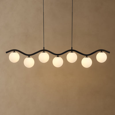 ORTON 7 LIGHT PENDANT BLACK