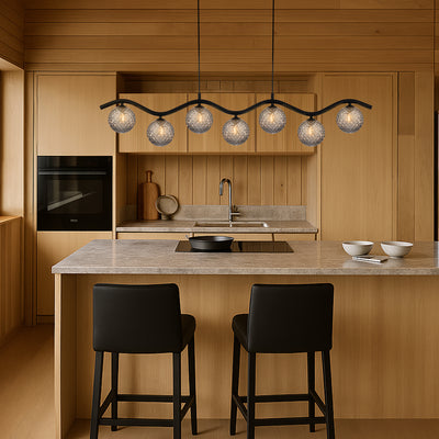 ORTON 7 LIGHT PENDANT BLACK
