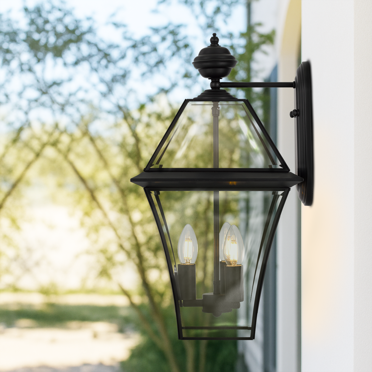 RYE 27 SOLID BRASS EXTERIOR WALL LIGHT
