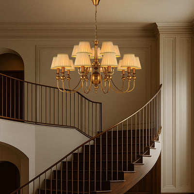 SIEDEL 15 LIGHT PENDANT W/SHADE