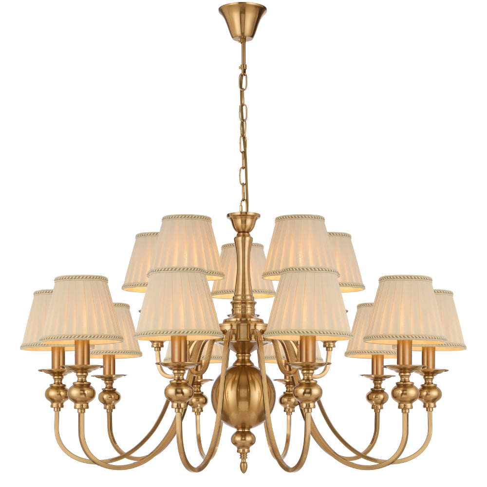 SIEDEL 15 LIGHT PENDANT W/SHADE