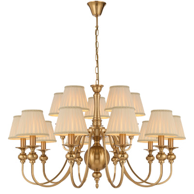 SIEDEL 15 LIGHT PENDANT W/SHADE