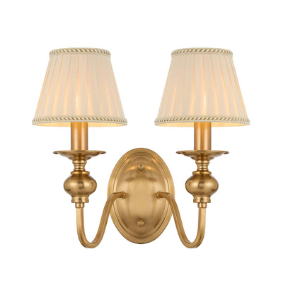 SIEDEL 2 LIGHT WALL LIGHTW/SHADE