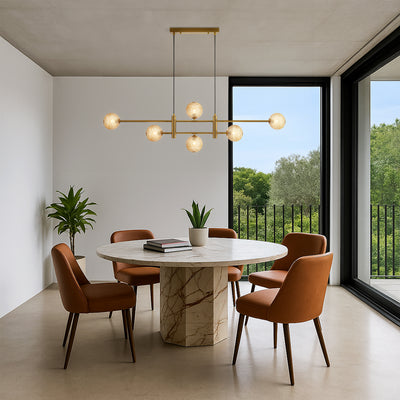 TYSON 6 LIGHT PENDANT ANTIQUE GOLD