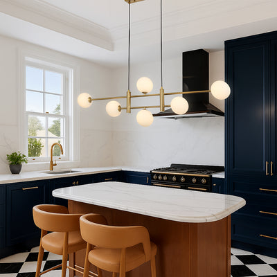 TYSON 6 LIGHT PENDANT ANTIQUE GOLD
