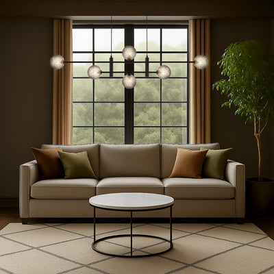 TYSON 6 LIGHT PENDANT BLACK