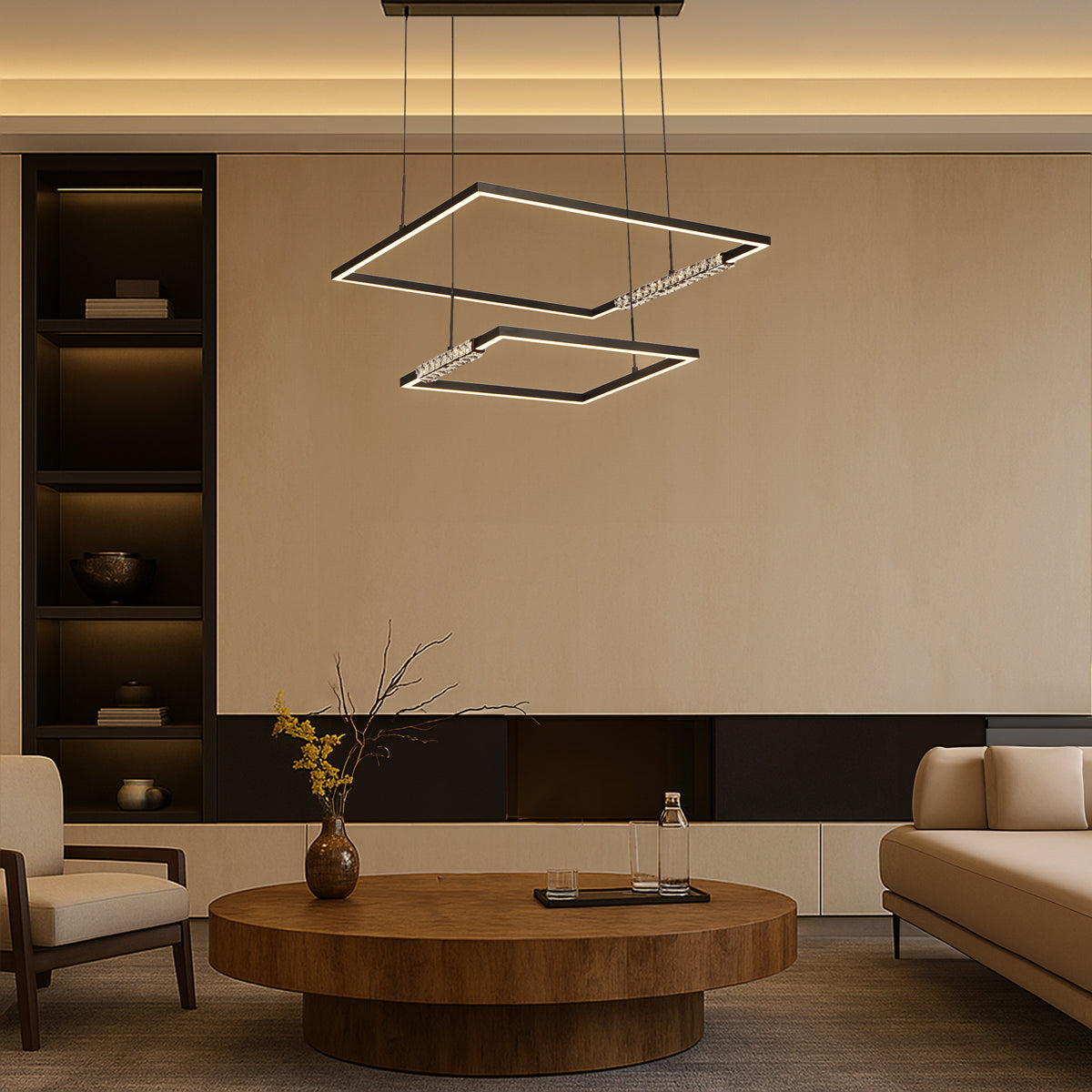 ZAFRA 2 TIER PENDANT