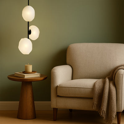 ZECCA 3 LIGHT VERTICAL PENDANT