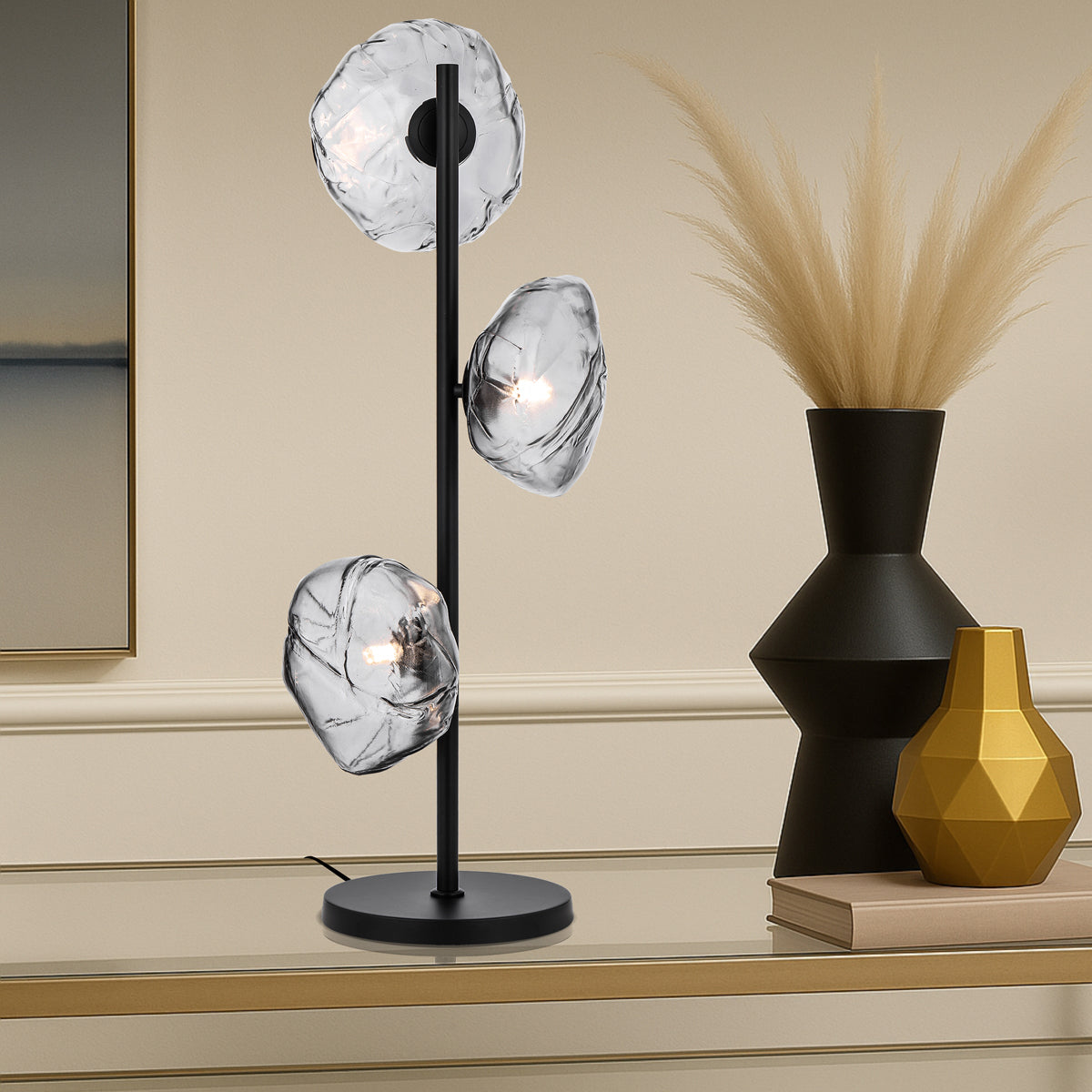 ZECCA 3 LIGHT TABLE LAMP