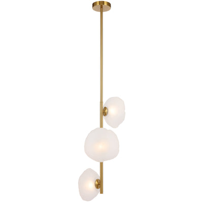 ZECCA 3 LIGHT VERTICAL PENDANT