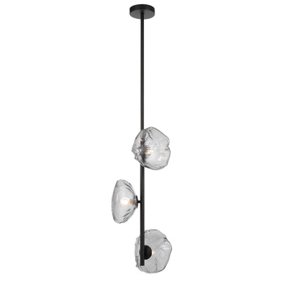 ZECCA 3 LIGHT VERTICAL PENDANT