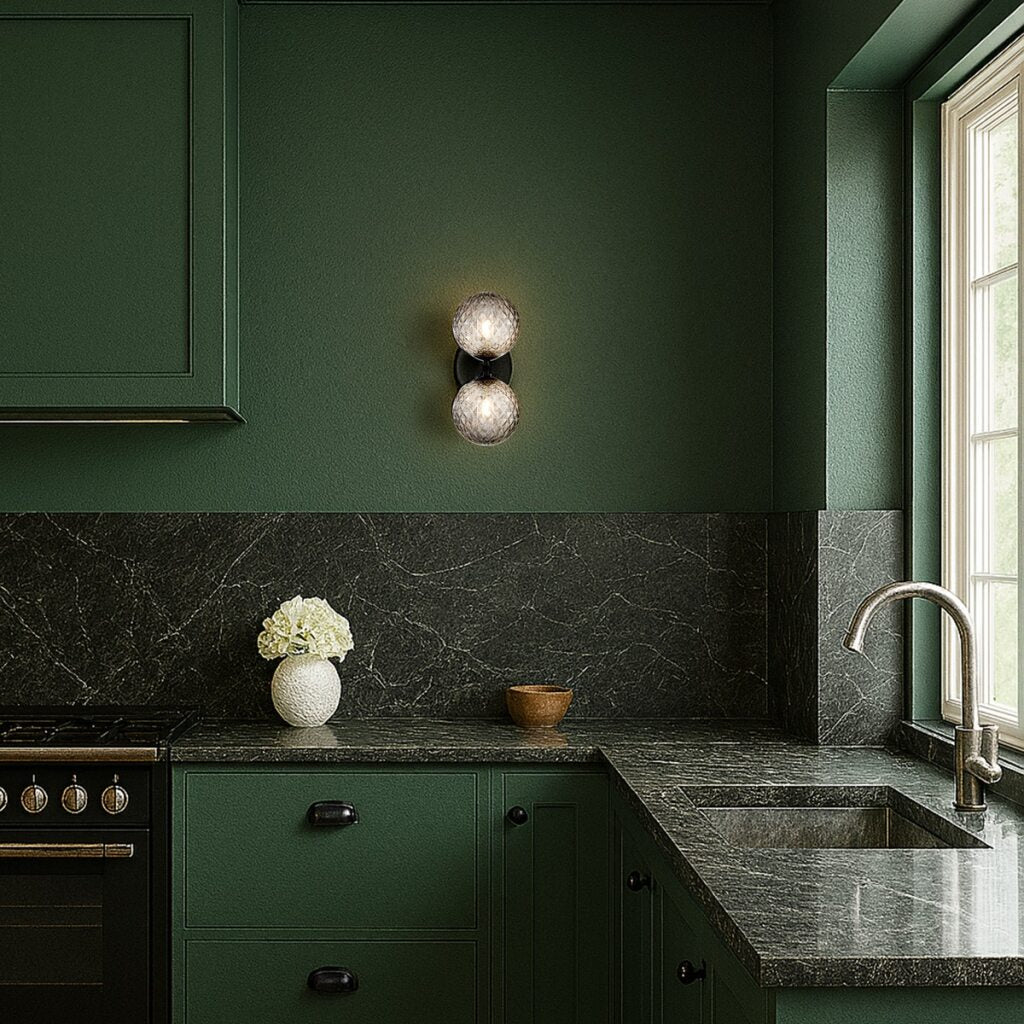 FELTON 2 LIGHT WALL LIGHT BLACK