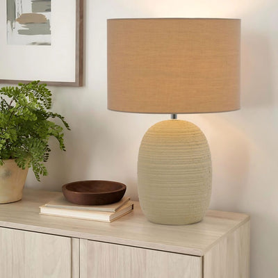ARBRO CERAMIC TABLE LAMP SAND