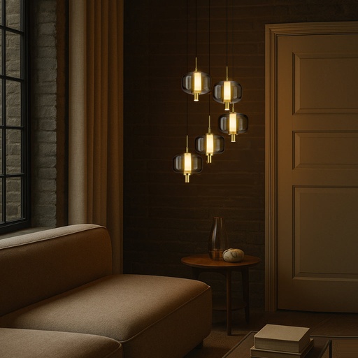 VOLEN 5 LIGHT PENDANT - LS1