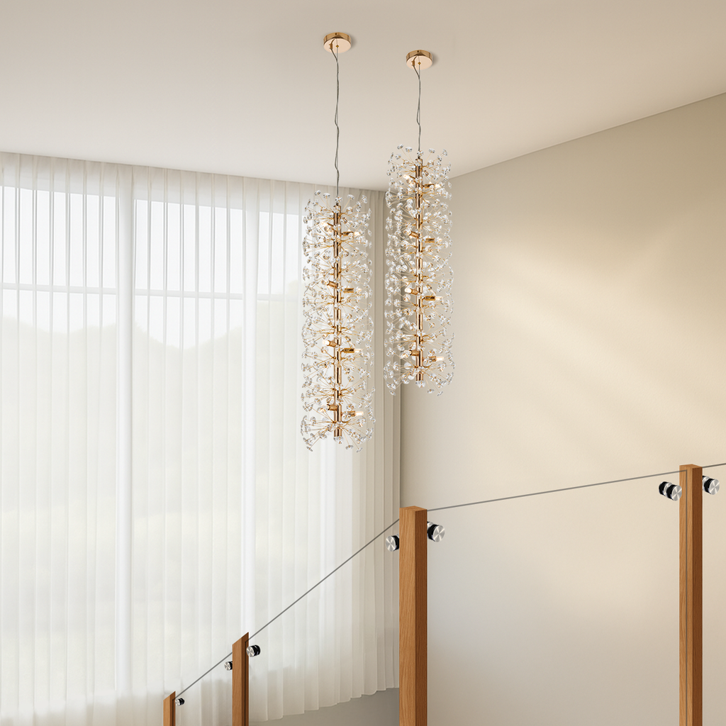 LERIDA 12 LIGHT VERTICAL PENDANT - LS4
