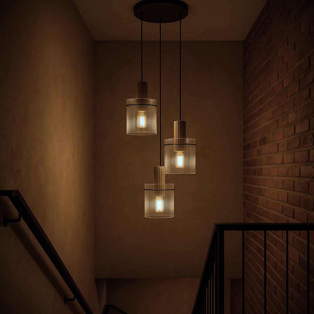 MIKA 3 LIGHT PENDANT - LS2