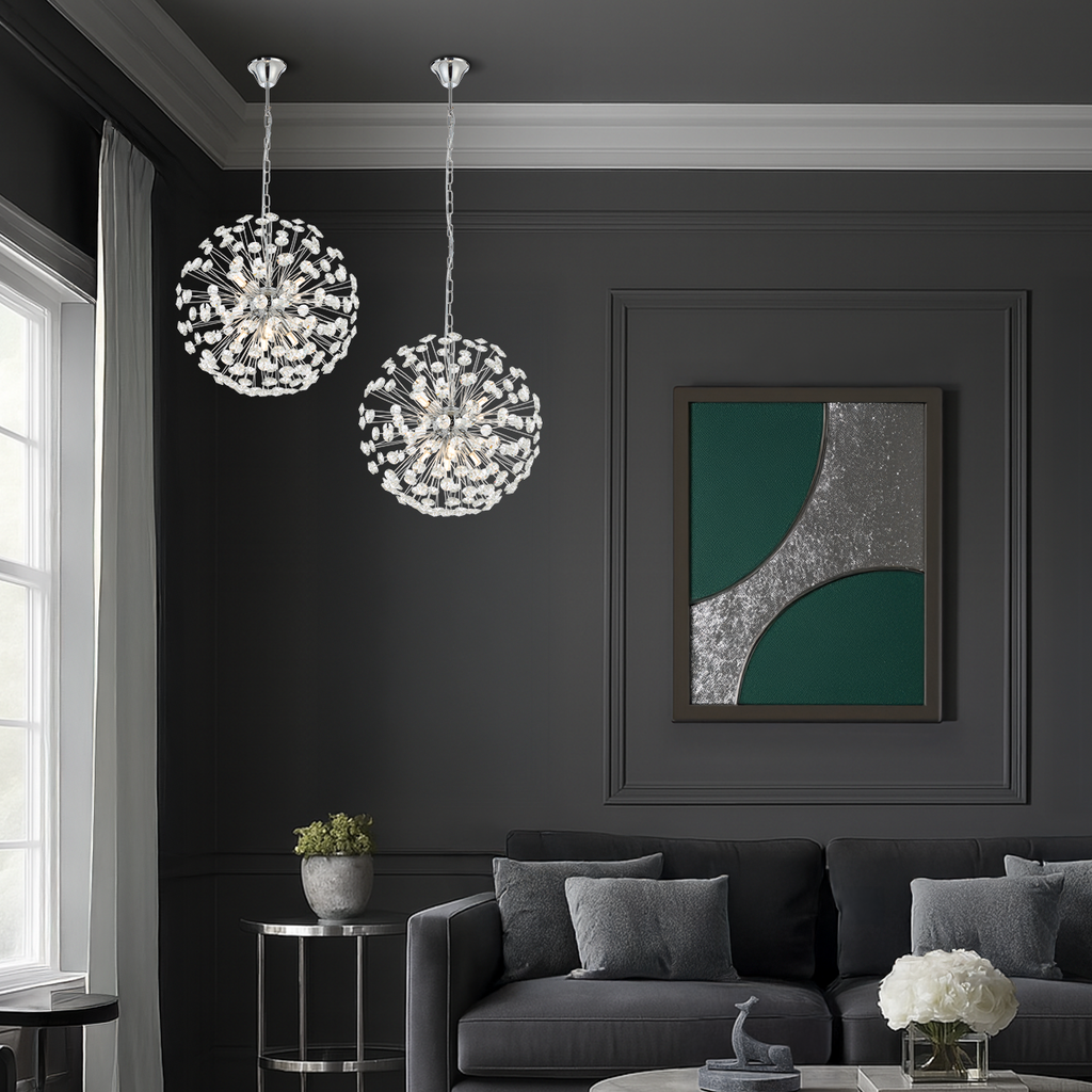 LERIDA 8 LIGHT ROUND PENDANT - LS2