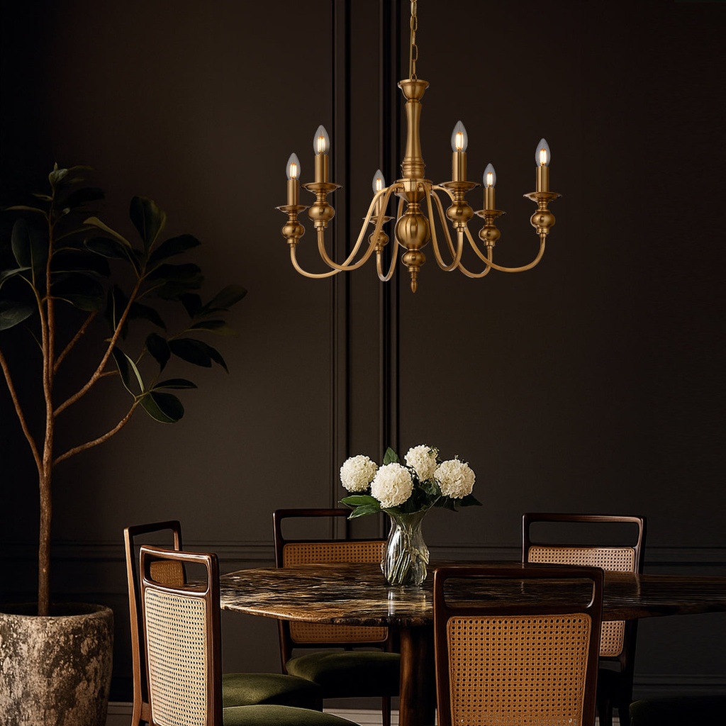 SIEDEL 6 LIGHT PENDANT - LS1