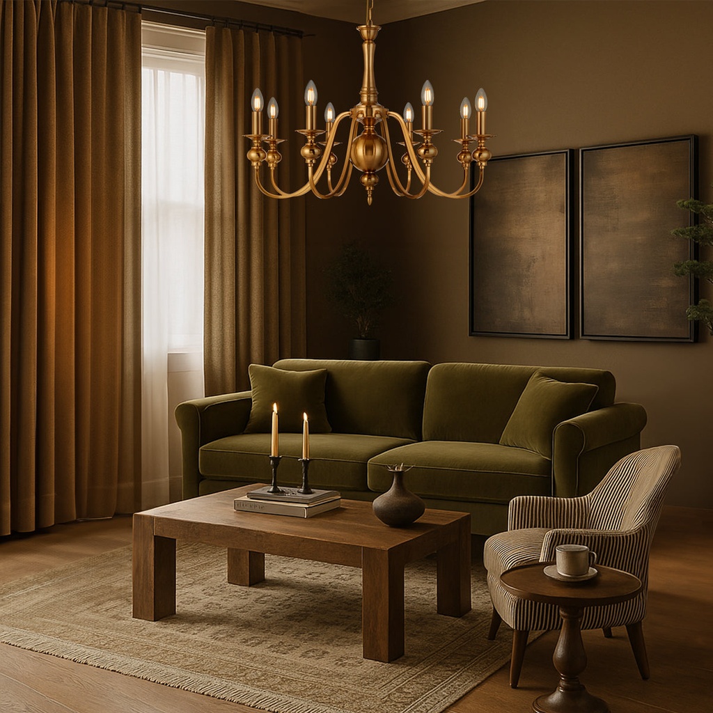 SIEDEL 8 LIGHT PENDANT - LS1