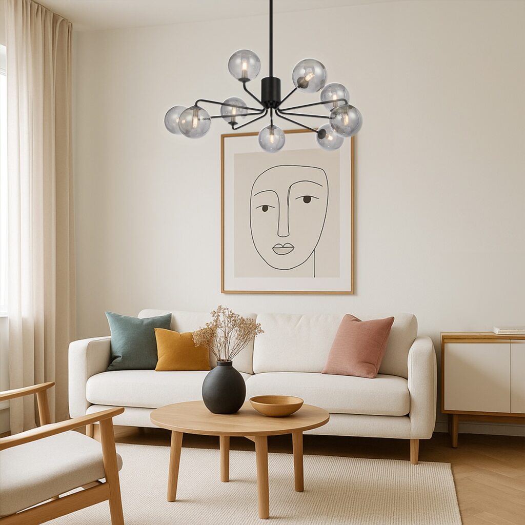 FELTON 9 LIGHT PENDANT - LS2