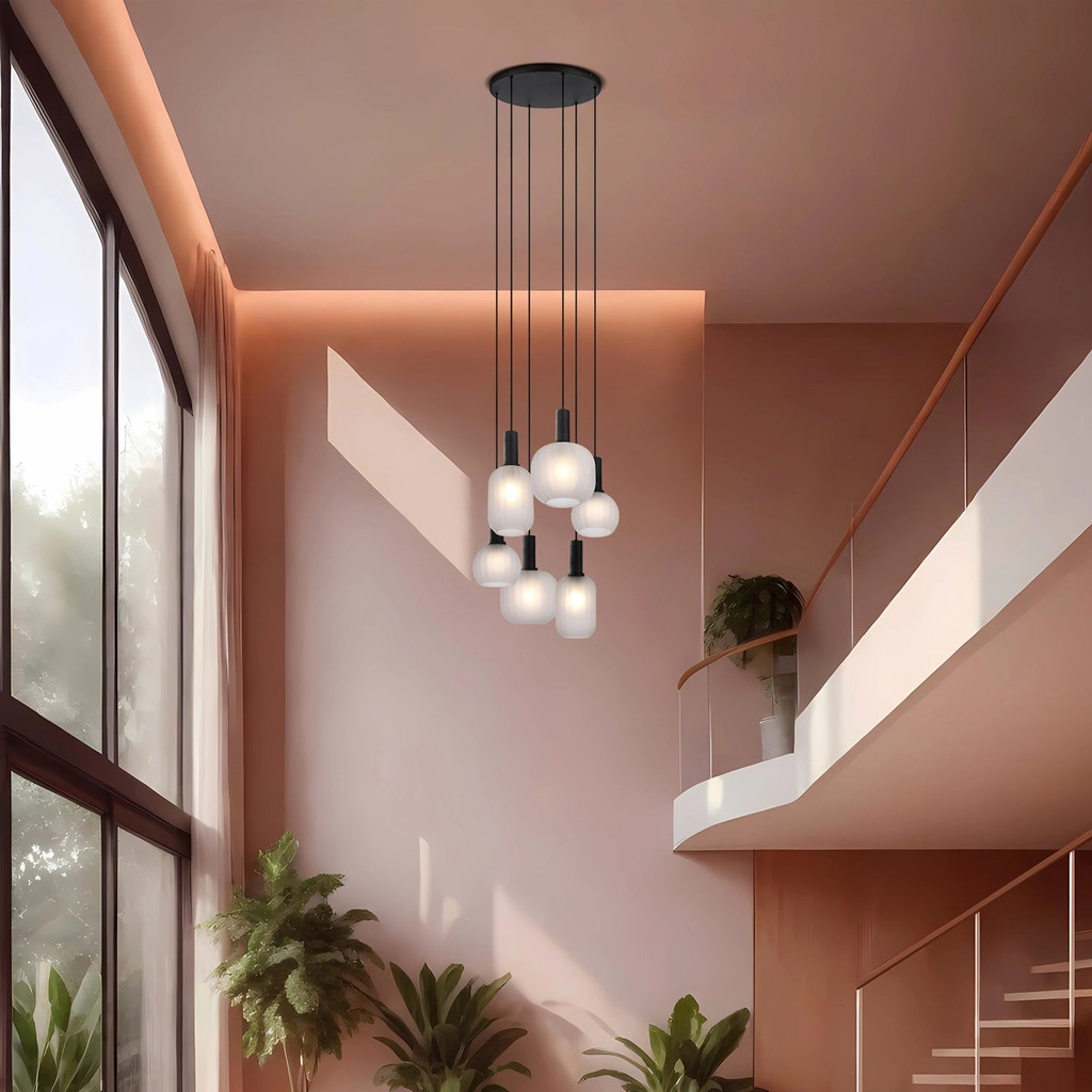 AOSTA 6 LIGHT PENDANT - LS1