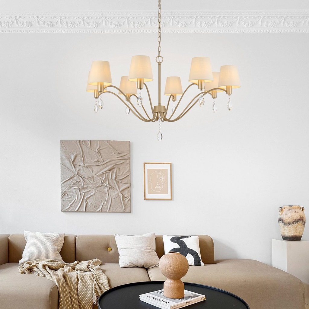MALVERN 8 LIGHT PENDANT - LS1
