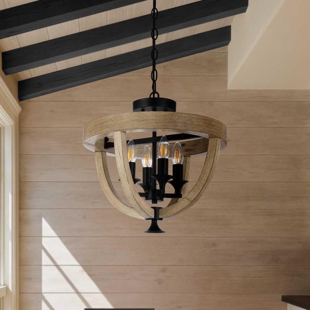HOSLEY 4 LIGHT PENDANT CTC - LS2